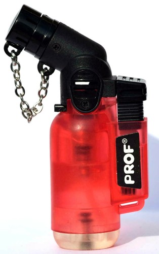 Red pipe lighter - prof, angled