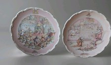 2 Collectable Royal Doulton "Wind in the Willows" Plates: 21cm Dia.