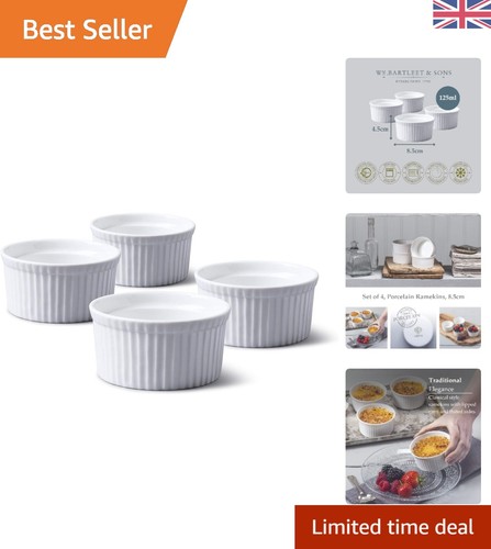 Set white porcelain - set, 4
