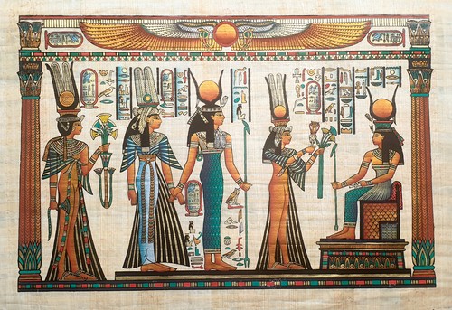 Egyptian papyrus art - papyrus,