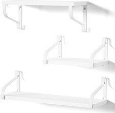 3Pcs Wooden Floating Wall