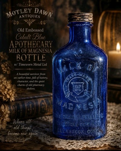 Old embossed cobalt - embossed,