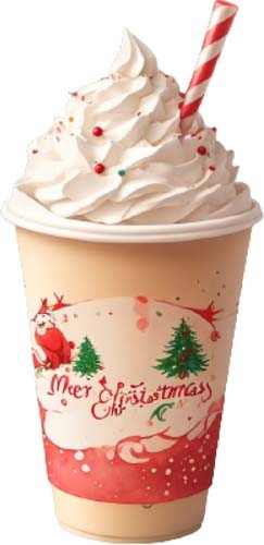 Colourful christmas icecream - colourful,
