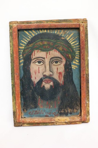 Vtg 19th mexico retablo - 19th,