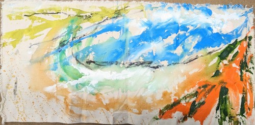 Seascape painting sidmouth - seascape,