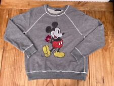Abercombie & Fitch Collared Long Sleeve Mickey Sweater Shirt Medium - 20" P2P