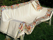 embroidered textile curtain