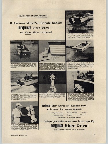 1962 paper mercruiser - 1962, stern