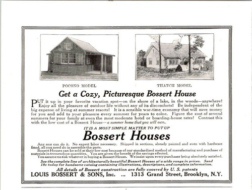Antique 1918 bossert cozy - bossert,