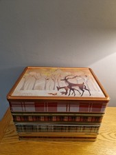 Four vintage shortbread tins - vintage,
