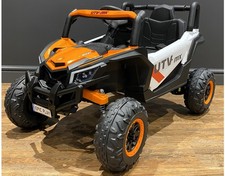 Buggy UTV 12v Ride on Car Single Seater Electric Battery Kids Car Orange