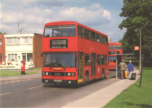 Postcard bus london transport - postcard,