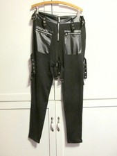 Black Bondage Goth Pants-