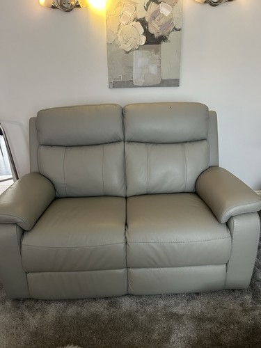 Scs leather seater sofa - leather, 2-seater
