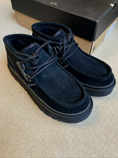 UGG HAYDEN BOOTS BLACK SUEDE UK SIZE 9 MENS 