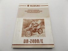 2000 SUZUKI DR-Z400/E OWNERS MANUAL