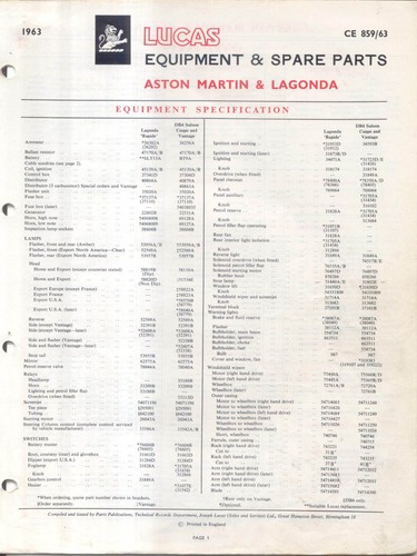 Aston martin lagonda - aston, 1963