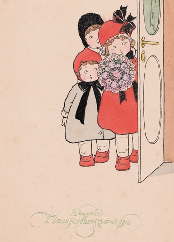 Vintage greetings postcard - greetings,