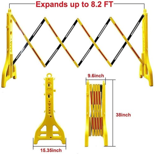 Folding safety barrier - safety, 2.5m