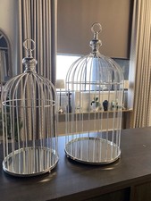 Silver Decorative Bird Cage