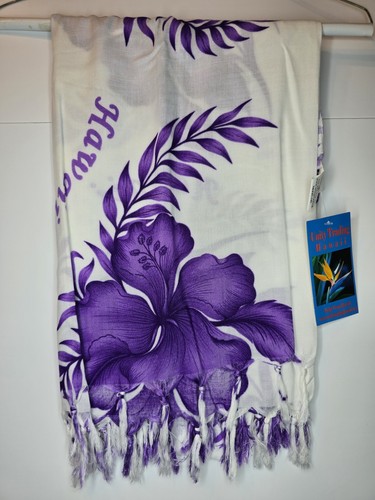 Hawaii purple hibiscus - purple, sarong