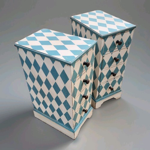 Pair mid century - century, painted
