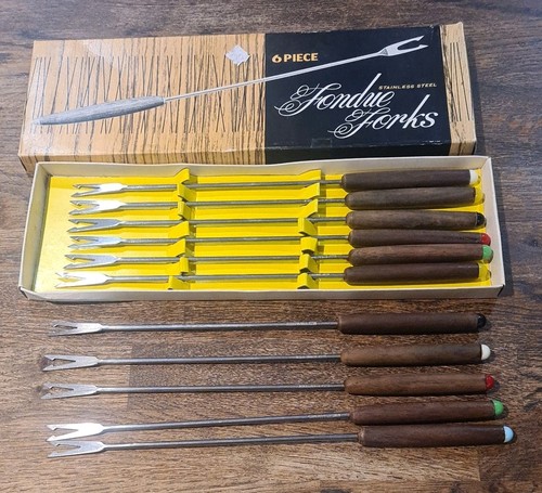 Vintage retro fondue pickle - fondue,