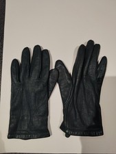 Leather Gloves In Forest Green