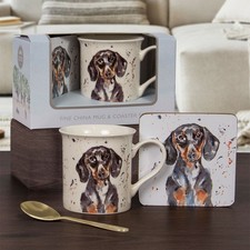 Dachshund Dog Mug & Coaster