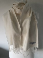 NEW JOHNSTONS OF ELGIN 100% CASHMERE  FRINGED SCARF EX DISPLAY SOFT& LUXURIOUS