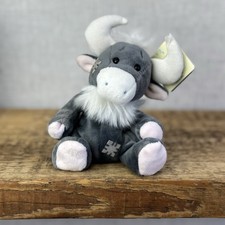 Blue Nose Friends Noo #79 - Dark Grey Wildebeest Soft Toy New With Tags 