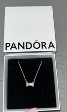 Pandora Sparkling Bow Necklace