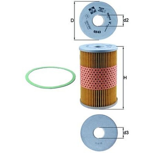 Oil filter ox43d - ox43d, mahle