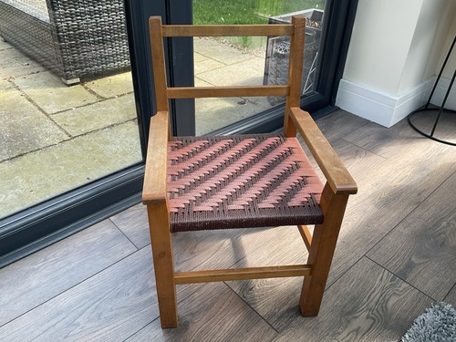 Vintage child chair woven - vintage,