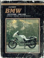 BMW K75 K75C K75RT K75S K100 K100RS K1100 K1 1985-95 OWNERs WORKSHOP MANUAL