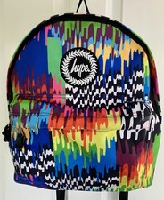 Hype Rucksack, Backpack, Multi Trippy Drips Print, School, Kids, Teens, Bag