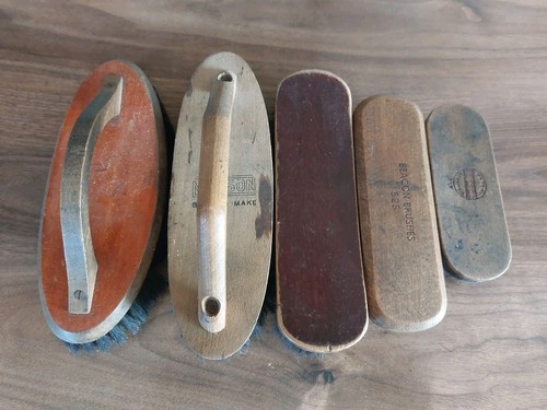 Vintage antique wooden brushes - wooden,