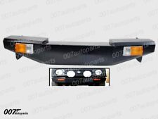 Front Bumper For 1986-95 Suzuki Samurai Painted Black Steel +Turn Light Set
