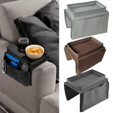 4 Pockets Sofa Chair Arm Rest Organiser Tray Armchair Caddy Storage Holder Tray