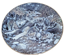 Bradford Exchange A Family Affair Wolves Den Mother Plate Carl Brenders 1st Issu