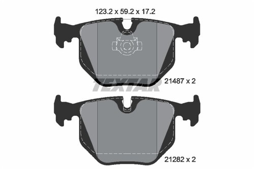 Brake pad set - set,, for