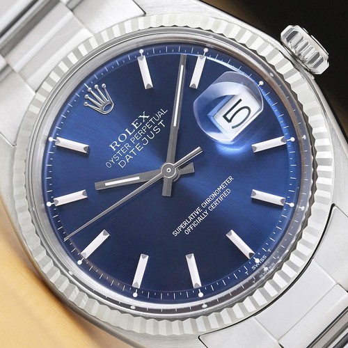 Rolex mens datejust blue - mens,