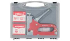 Workpro 3-in-1 Staple Gun Set with 3 types of staples U T and D