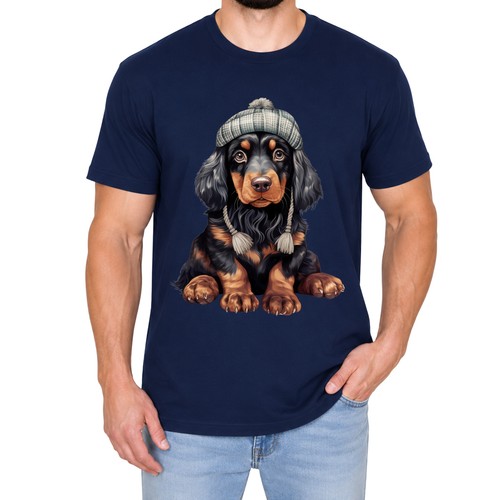 Cute cartoon gordon setter - gordon,