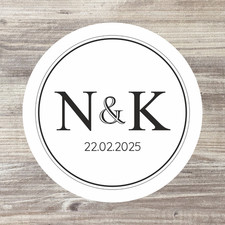 Personalised wedding stickers - personalised,