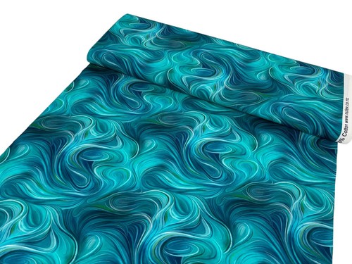 Swirl cotton fabric swirly - swirl,