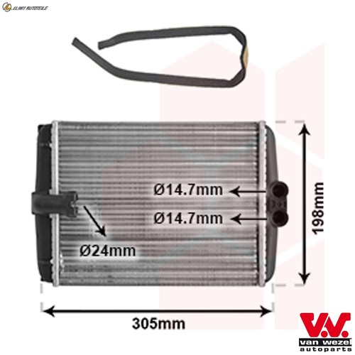 Heat exchanger interior - heat,