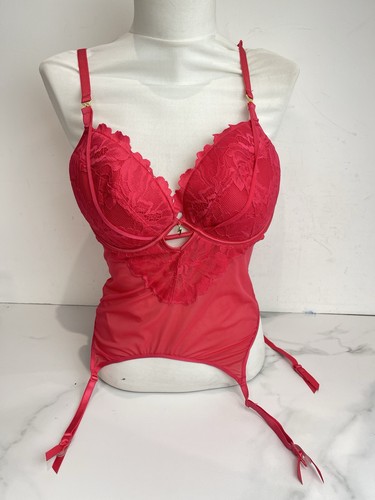 Underwire lace top garder - lace,
