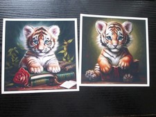 Set of 2 x CUTE TIGER CUBS