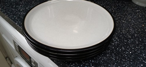 Denby black dinner plates - denby,